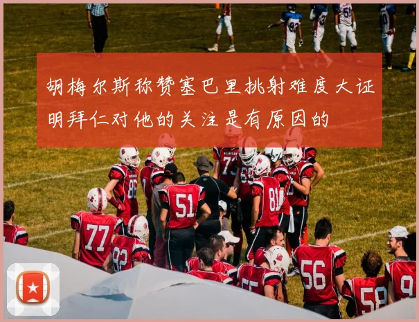 胡梅尔斯称赞塞巴里挑射难度大证明拜仁对他的关注是有原因的